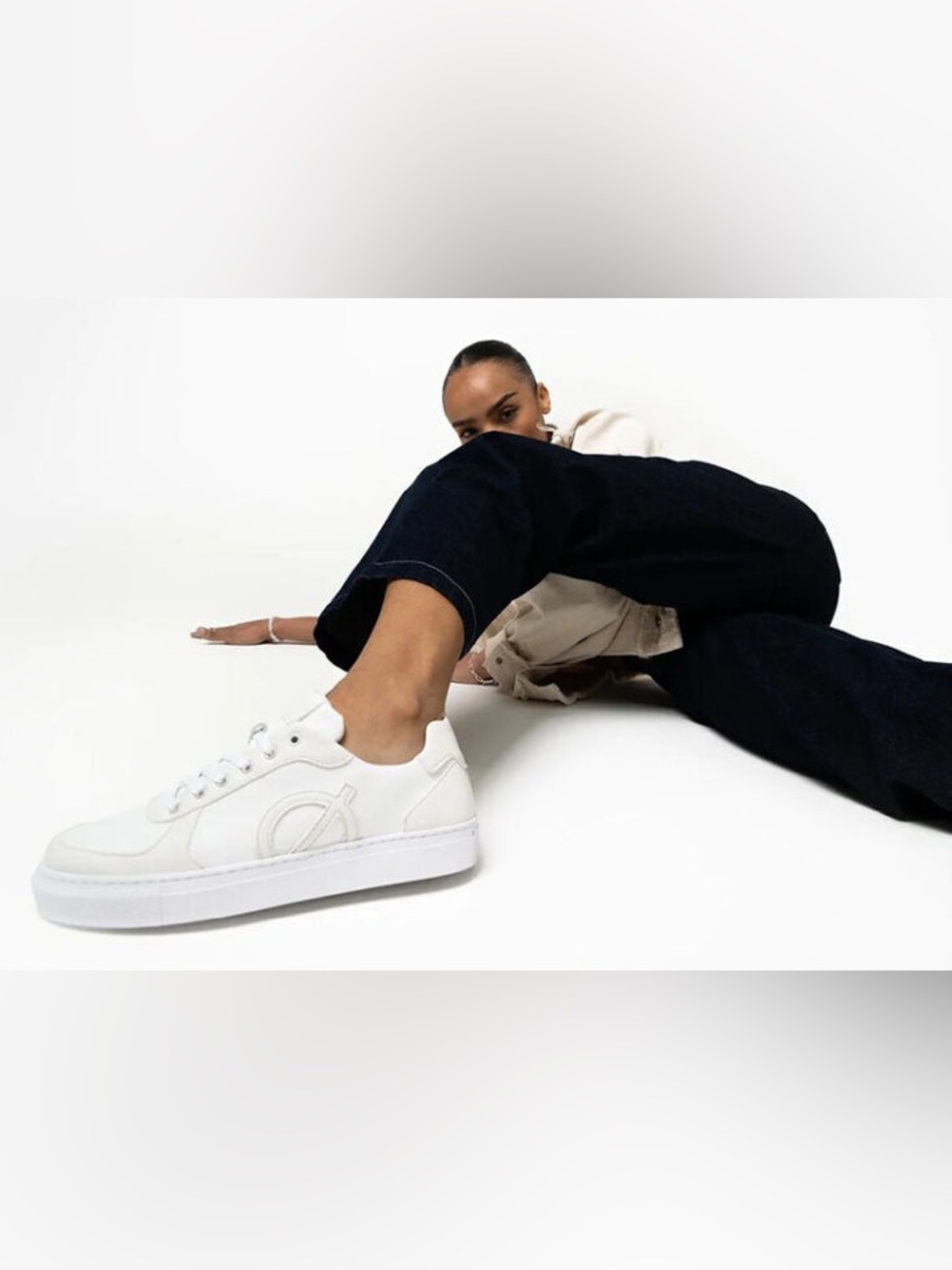 LØCI Womens US 7.5/EU 38 “Eleven” White Natural Vegan High-Top Sneakers NWT/NIB - Picture 9 of 11